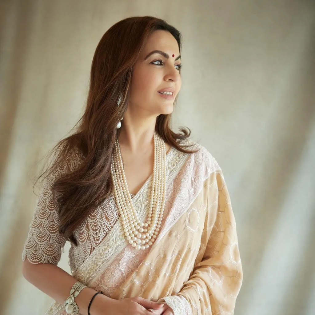 Nita Ambani Pearl Embedded Diamond Collection